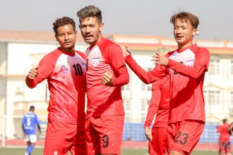 आशिषको ह्याट्रिक, चर्च ब्वाइजको विजयी सुरुआत